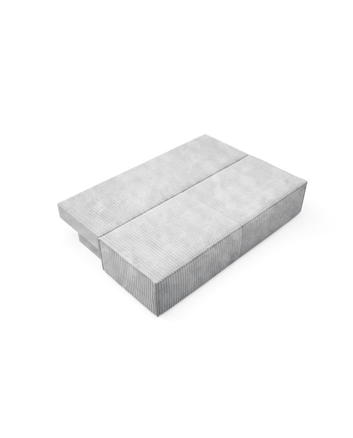 Canapé droit convertible couchage de 140x200 cm coffre 202 cm Soria