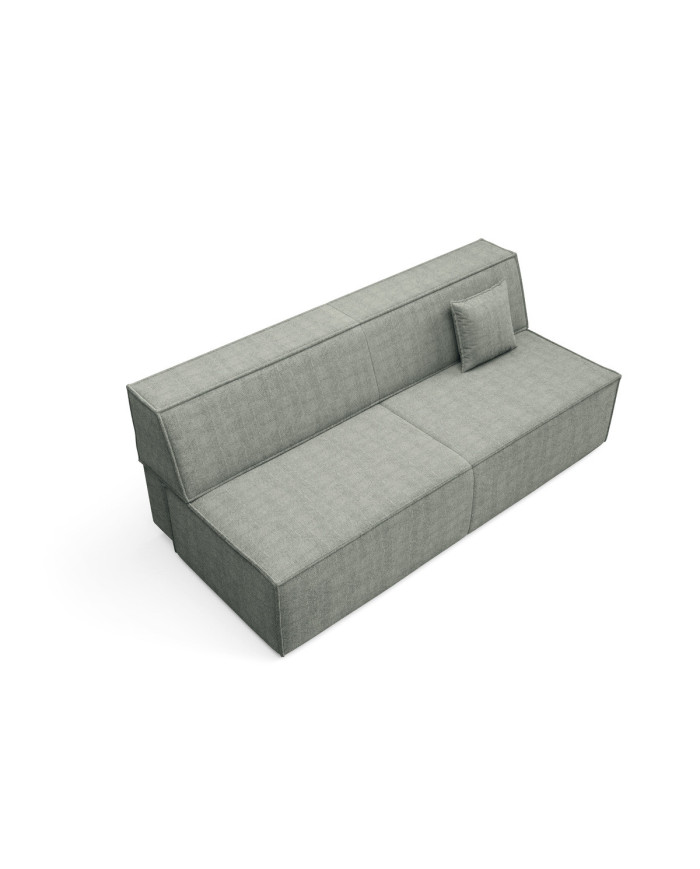Canapé droit convertible couchage de 140x200 cm coffre 202 cm Soria