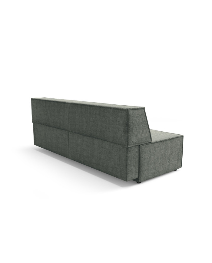 Canapé droit convertible couchage de 140x200 cm coffre 202 cm Soria