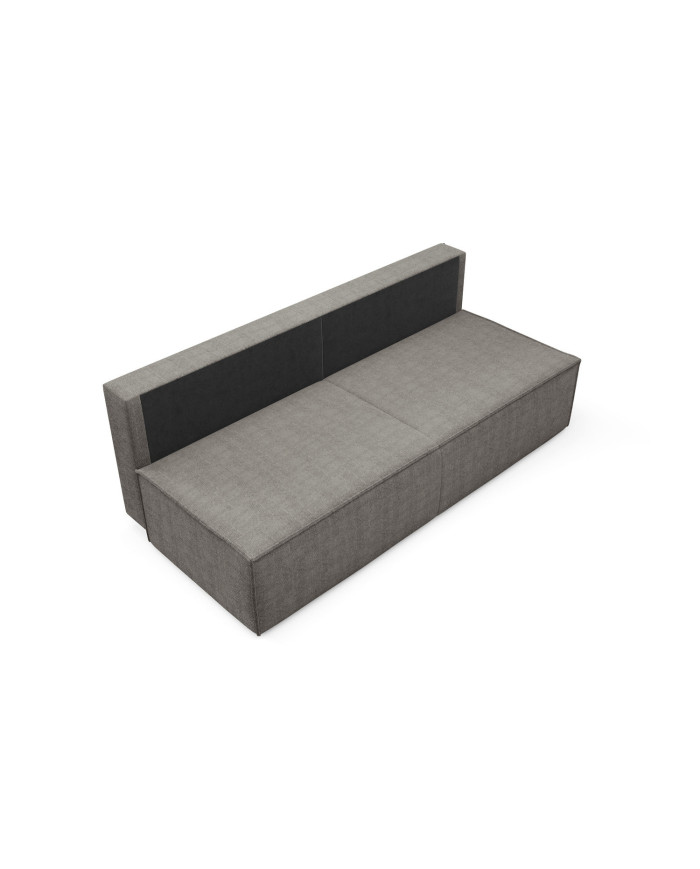 Canapé droit convertible couchage de 140x200 cm coffre 202 cm Soria