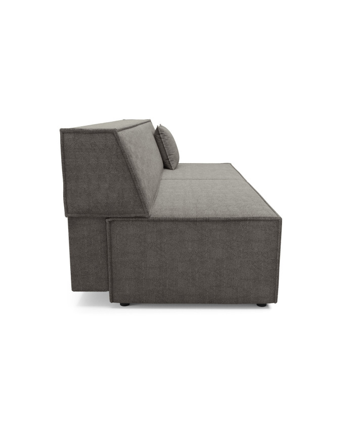 Canapé droit convertible couchage de 140x200 cm coffre 202 cm Soria
