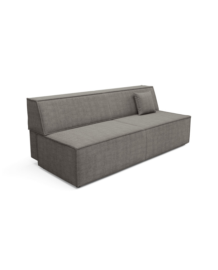 Canapé droit convertible couchage de 140x200 cm coffre 202 cm Soria