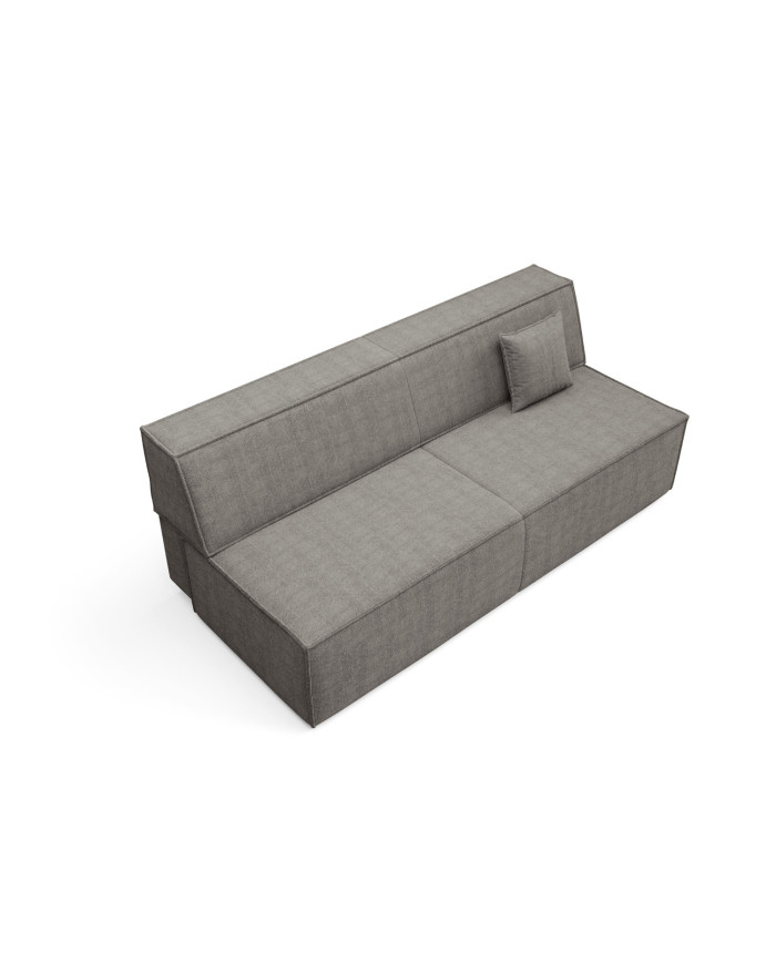 Canapé droit convertible couchage de 140x200 cm coffre 202 cm Soria