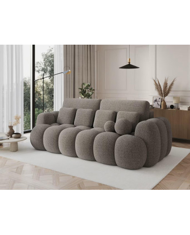 Canape convertible coffre marron/gris Cotoon Club – Le cocon ultra tendance  : L'élégance moelleuse du quotidien