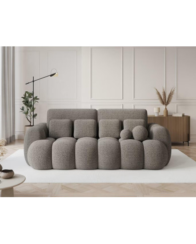 Canape convertible coffre marron/gris Cotoon Club – Le cocon ultra tendance  : L'élégance moelleuse du quotidien