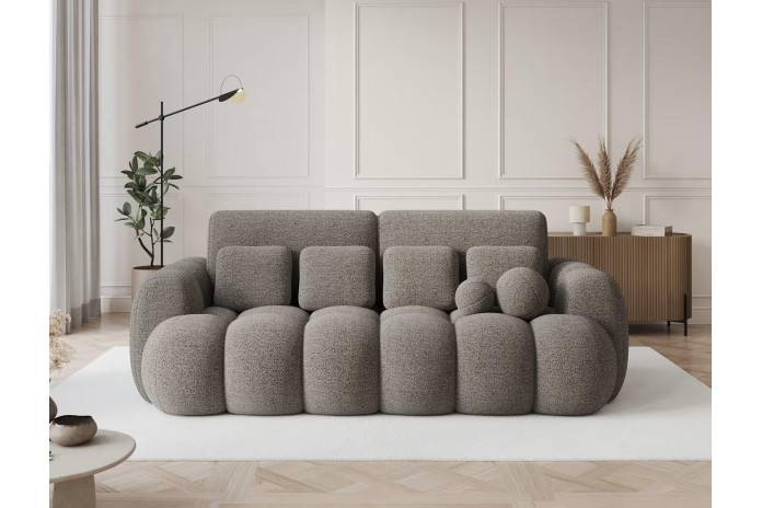 Canape convertible coffre marron/gris Cotoon Club – Le cocon ultra tendance  : L'élégance moelleuse du quotidien