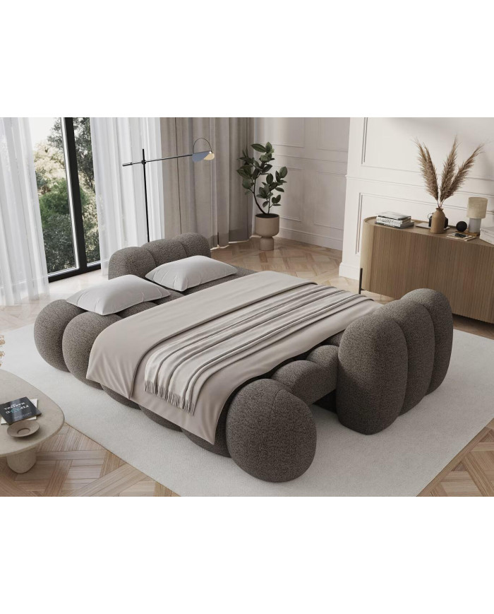 Canape convertible coffre marron/gris Cotoon Club – Le cocon ultra tendance  : L'élégance moelleuse du quotidien