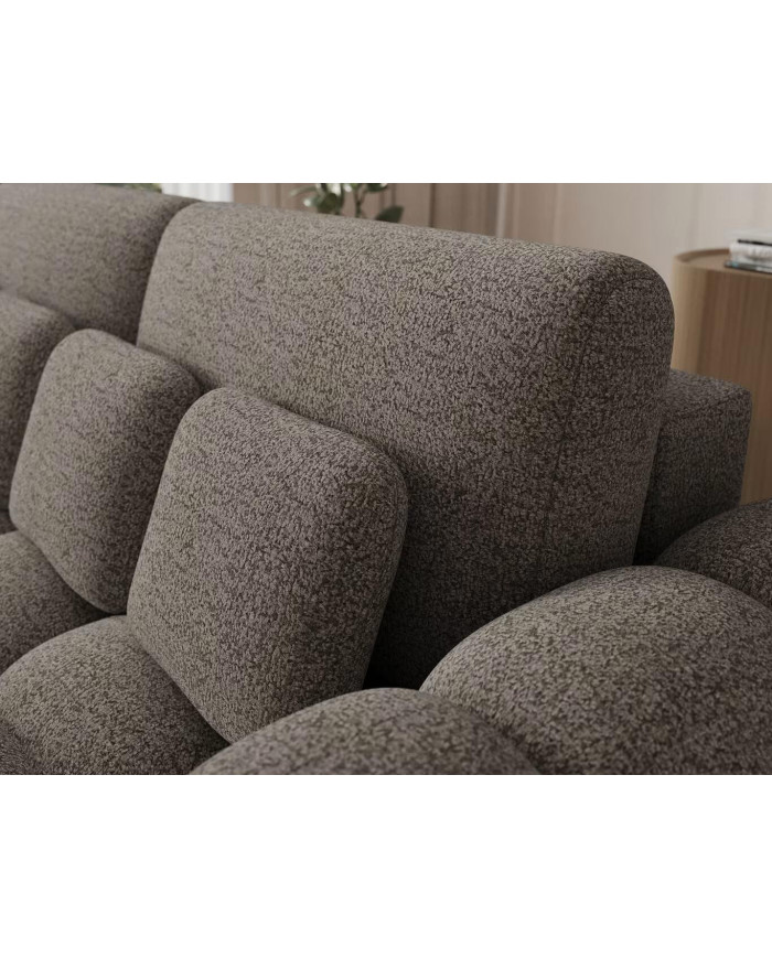 Canape convertible coffre marron/gris Cotoon Club – Le cocon ultra tendance  : L'élégance moelleuse du quotidien