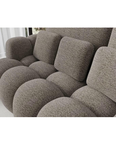 Canape convertible coffre marron/gris Cotoon Club – Le cocon ultra tendance  : L'élégance moelleuse du quotidien