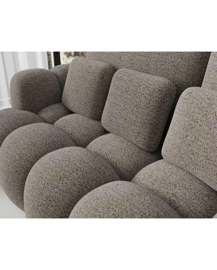 Canape convertible coffre marron/gris Cotoon Club – Le cocon ultra tendance  : L'élégance moelleuse du quotidien