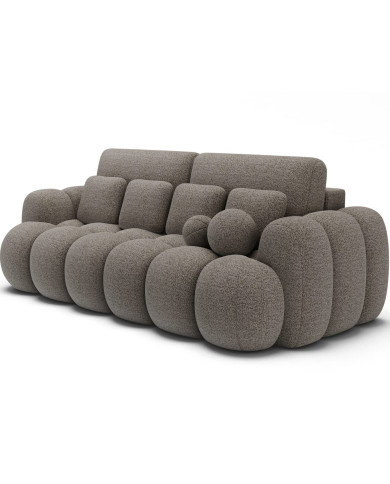 Canape convertible coffre marron/gris Cotoon Club – Le cocon ultra tendance  : L'élégance moelleuse du quotidien