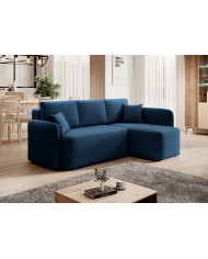 Canapé d'angle convertible couchage et coffre 206 cm VOLTIS
