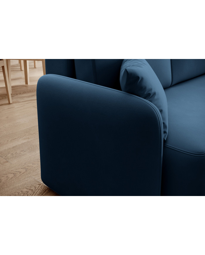 Canapé d'angle convertible couchage et coffre 206 cm VOLTIS