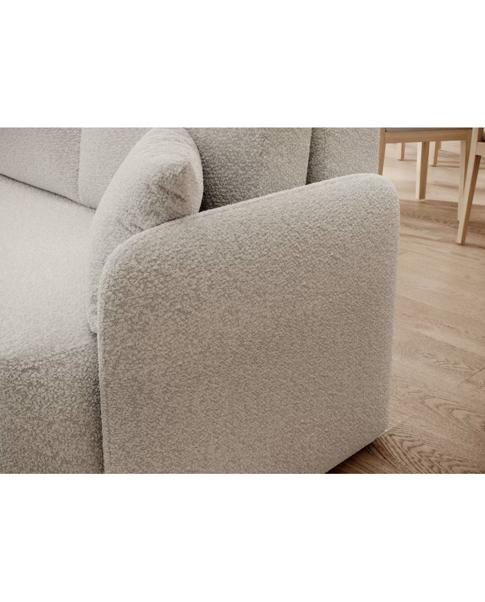 Canapé d'angle convertible couchage et coffre 206 cm VOLTIS