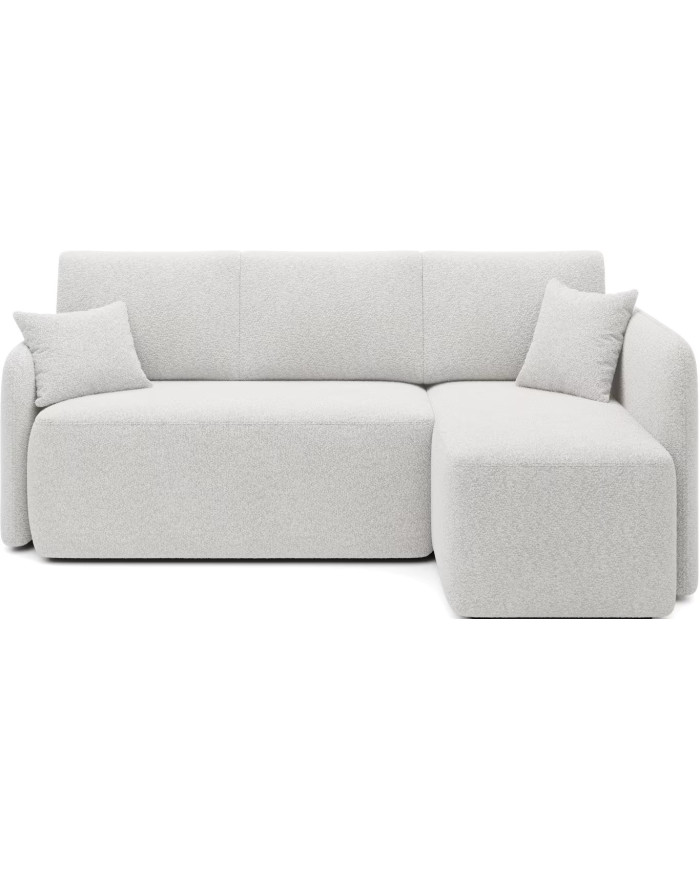 Canapé d'angle convertible couchage et coffre 206 cm VOLTIS