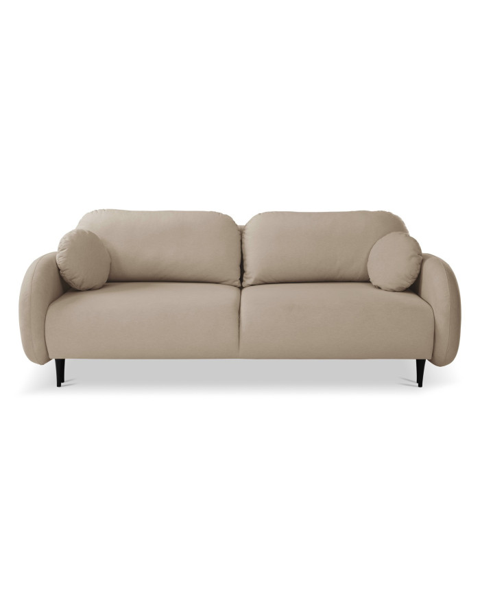 Canapé droit convertible couchage 140x200 cm avec coffre 232 cm SOFT