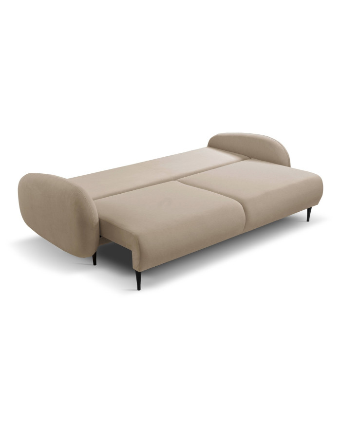 Canapé droit convertible couchage 140x200 cm avec coffre 232 cm SOFT