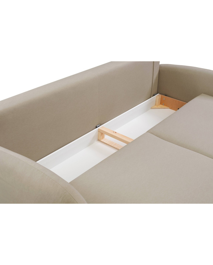 Canapé droit convertible couchage 140x200 cm avec coffre 232 cm SOFT