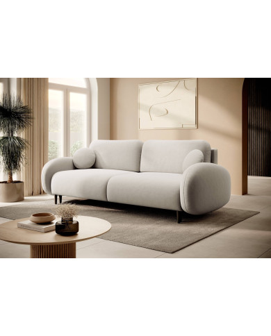 Canapé droit convertible couchage 140x200 cm avec coffre 232 cm SOFT