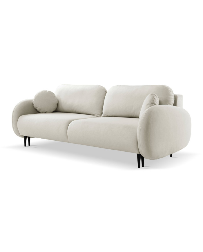 Canapé droit convertible couchage 140x200 cm avec coffre 232 cm SOFT