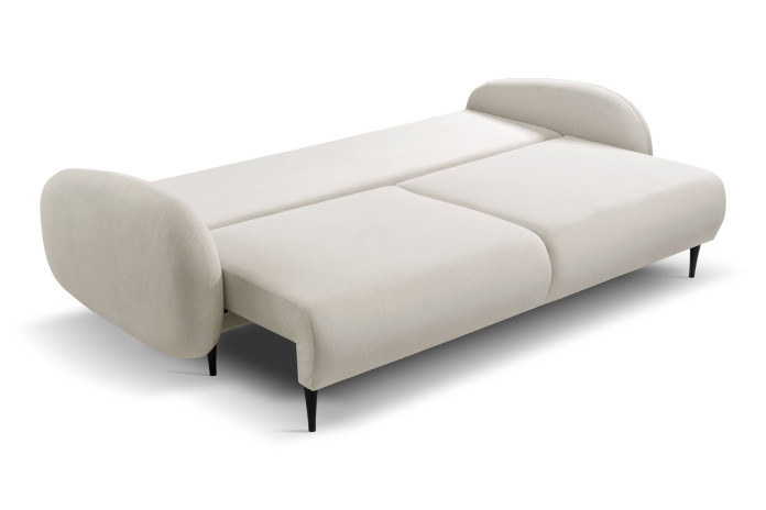 Canapé droit convertible couchage 140x200 cm avec coffre 232 cm SOFT