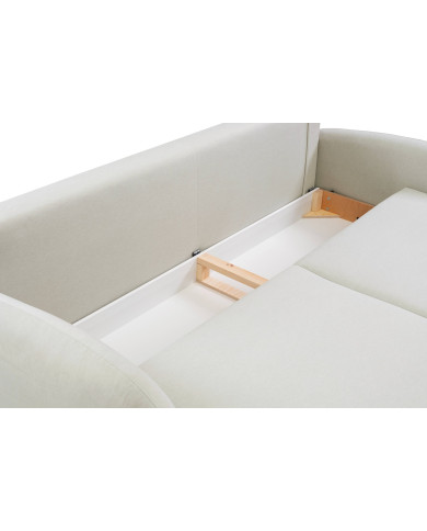 Canapé droit convertible couchage 140x200 cm avec coffre 232 cm SOFT