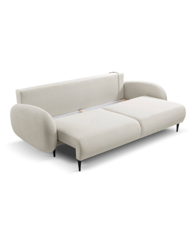 Canapé droit convertible couchage 140x200 cm avec coffre 232 cm SOFT