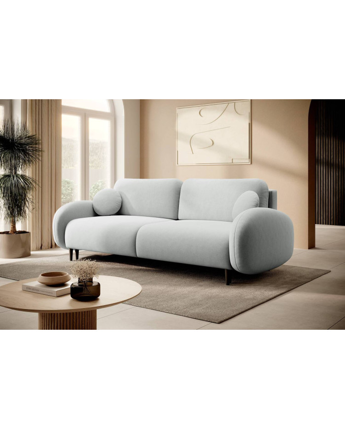 Canapé droit convertible couchage 140x200 cm avec coffre 232 cm SOFT