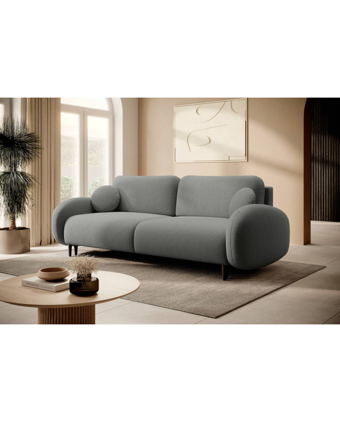 Canapé droit convertible couchage 140x200 cm avec coffre 232 cm SOFT