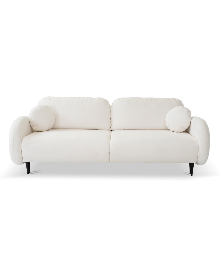 Canapé droit convertible couchage 140x200 cm avec coffre 232 cm SOFT