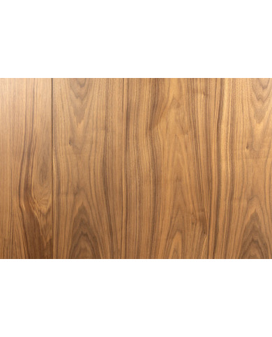 Table 12-14 couverts extensible TINA – Noyer & métal noir  Jusqu’à 320 cm de longueur –     Réunissez-vous en grand format !