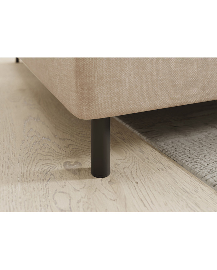 Canapé d'angle convertible coffre avec têtières réglables 208 cm Modena