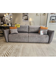 Canapé convertible coffre ALLORA 240 cm Velours TILIA 90 - Grand confort & design moderne