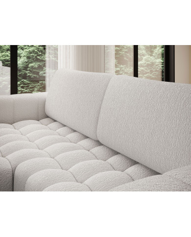 Canapé d'angle convertible coffre 250x156x92 cm Bonetto :Élégance, confort et praticité réunis dans un design contemporain.