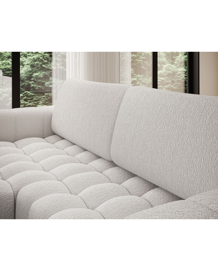 Canapé d'angle convertible coffre 250x156x92 cm Bonetto :Élégance, confort et praticité réunis dans un design contemporain.