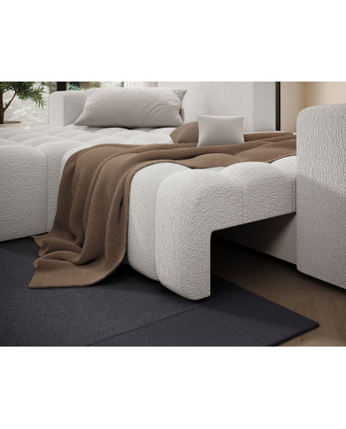 Canapé d'angle convertible coffre 250x156x92 cm Bonetto :Élégance, confort et praticité réunis dans un design contemporain.