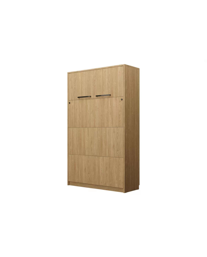Lit escamotable vertical 160×200 cm chêne huilé DELUXE | Mobili & Co