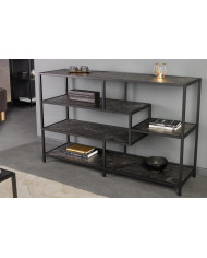BLACK FRIDAY — ÉTAGÈRE NOVA LINE 115×80 cm EFFET MARBRE ANTHRACITE