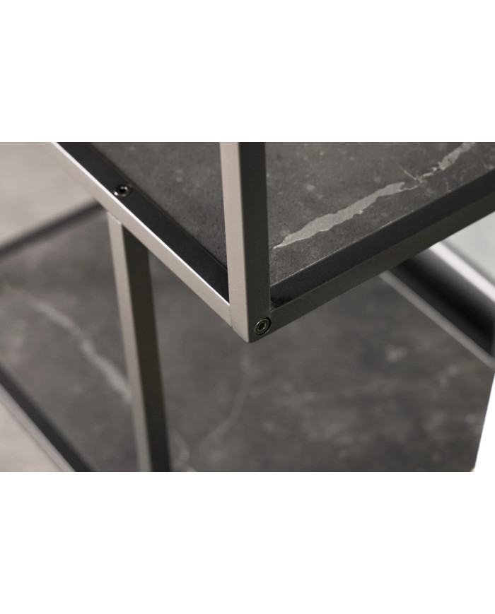 BLACK FRIDAY — ÉTAGÈRE NOVA LINE 115×80 cm EFFET MARBRE ANTHRACITE