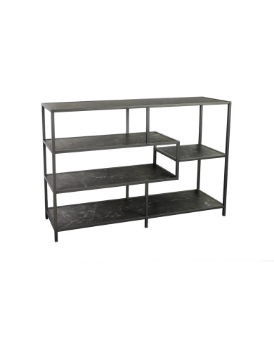 BLACK FRIDAY — ÉTAGÈRE NOVA LINE 115×80 cm EFFET MARBRE ANTHRACITE