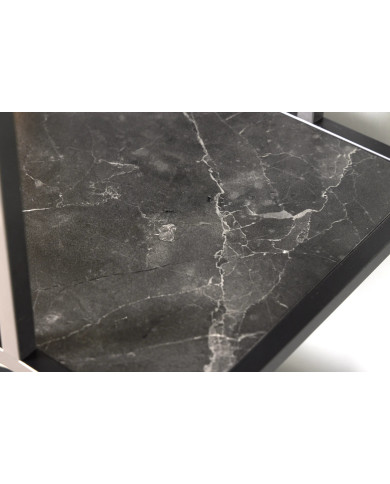 ÉTAGÈRE NOVA LINE 185 x 77 cm EFFET MARBRE ANTHRACITE