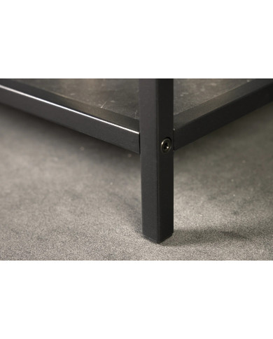 ÉTAGÈRE NOVA LINE 185 x 77 cm EFFET MARBRE ANTHRACITE