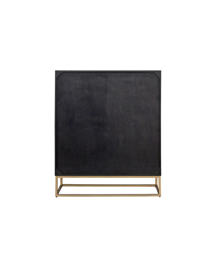 Buffet haut 120 cm en bois de manguier sculpté à la main IMPERIAL SHADOW