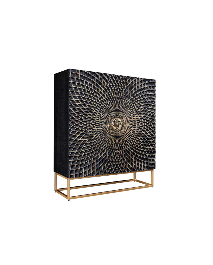 Buffet haut 120 cm en bois de manguier sculpté à la main IMPERIAL SHADOW