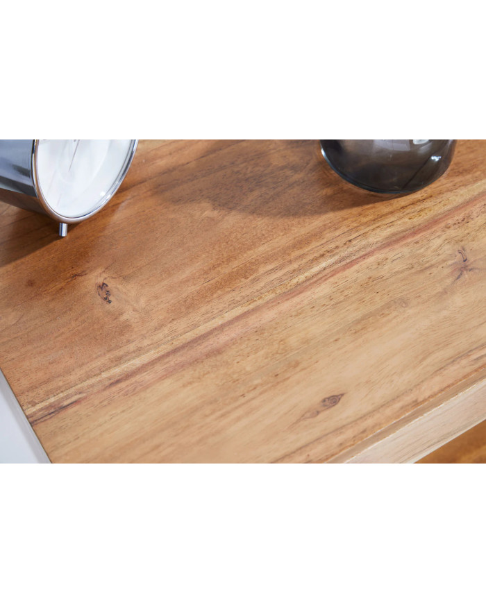 Table de chevet suspendue 100% bois d'acacia massif 50 cm – ACACIA SKYWALL