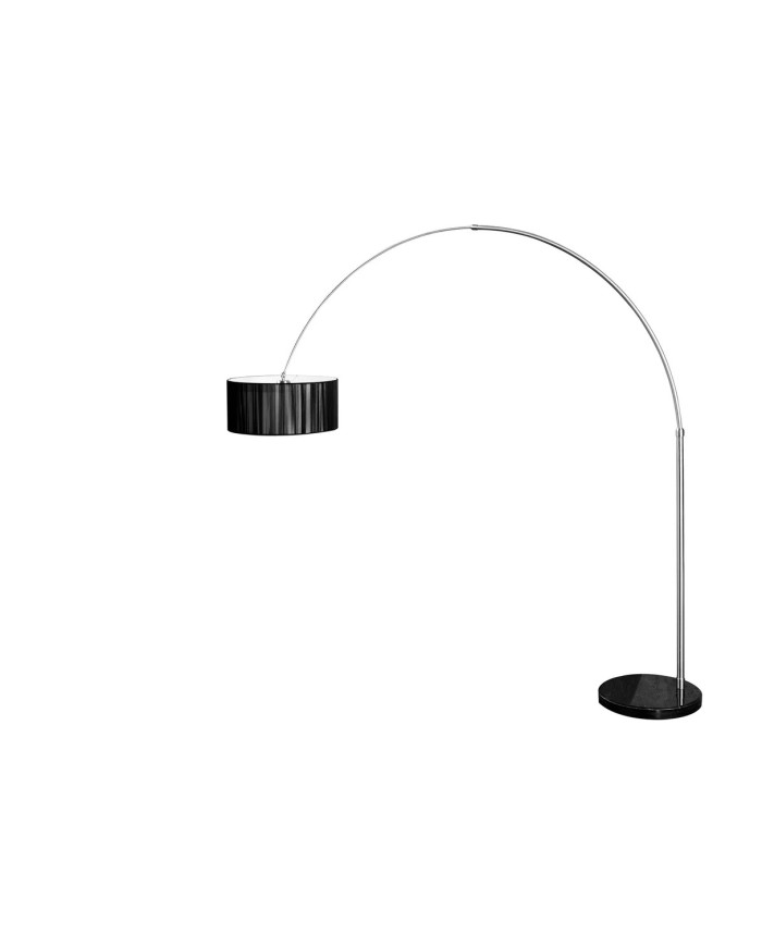 Lampadaire 230 cm Base en marbre massif et structure métal noir ARC MARBLE