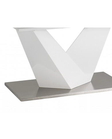 Table extensible MDF et verre trempé ALAS II