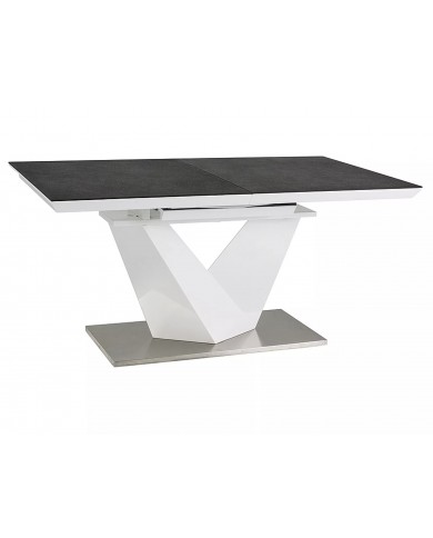 Table extensible MDF et verre trempé ALAS II