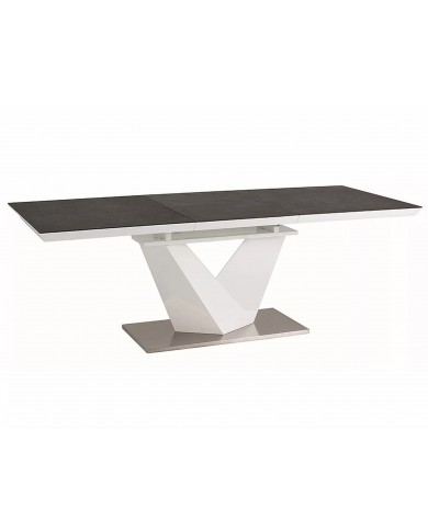 Table extensible MDF et verre trempé ALAS II