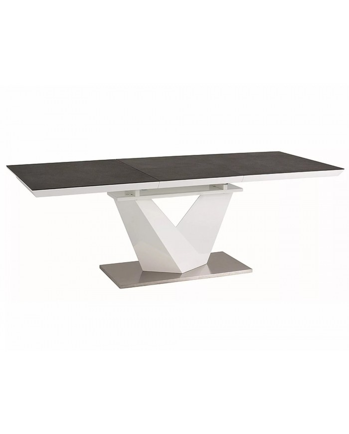 Table extensible MDF et verre trempé ALAS II
